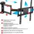 Кронштейн для телевизора Arm Media LCD-415, 24-55", настенный, поворотно-выдвижной и наклонный,  черный [10194]
